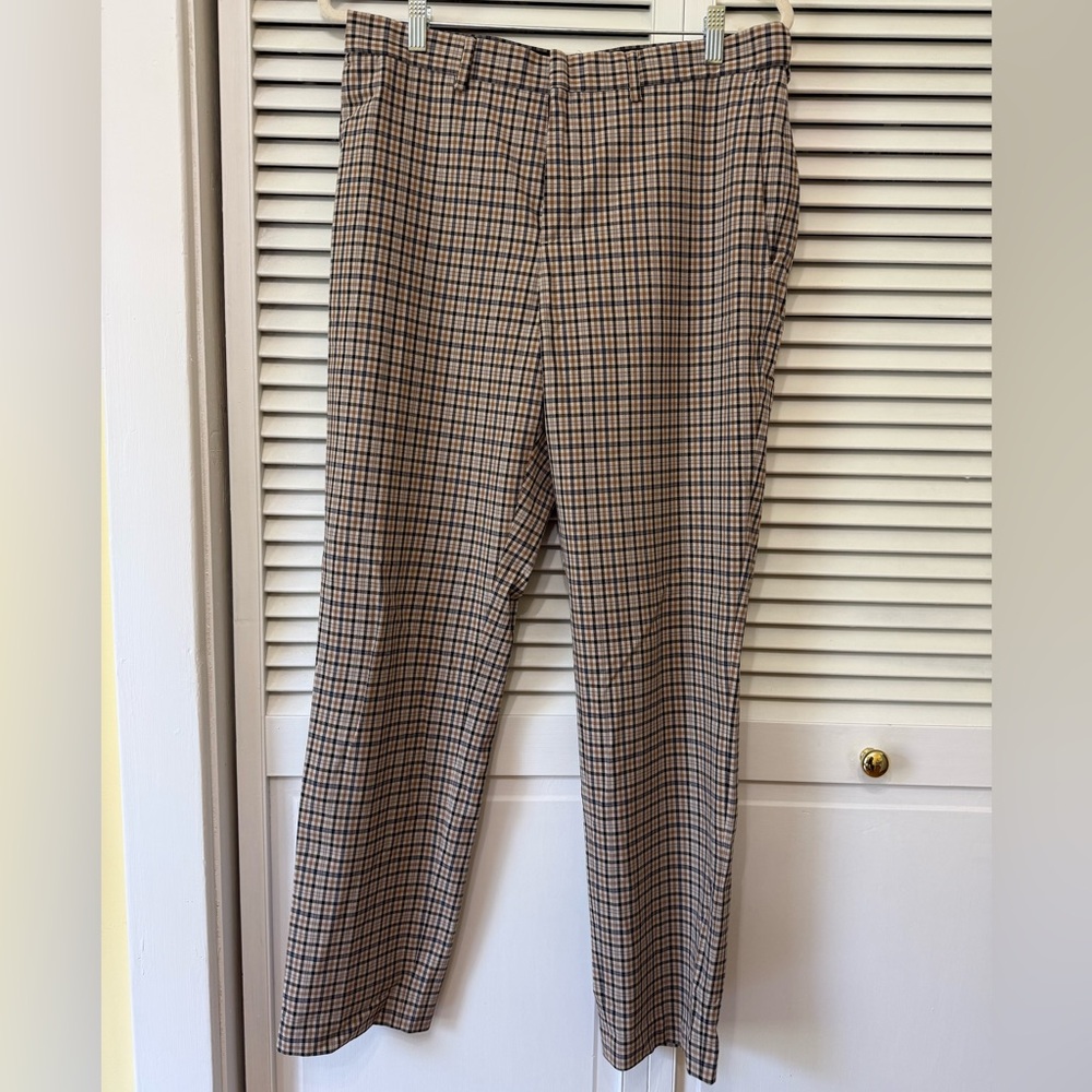 Men's H&M Slim Fit Checker Trousers